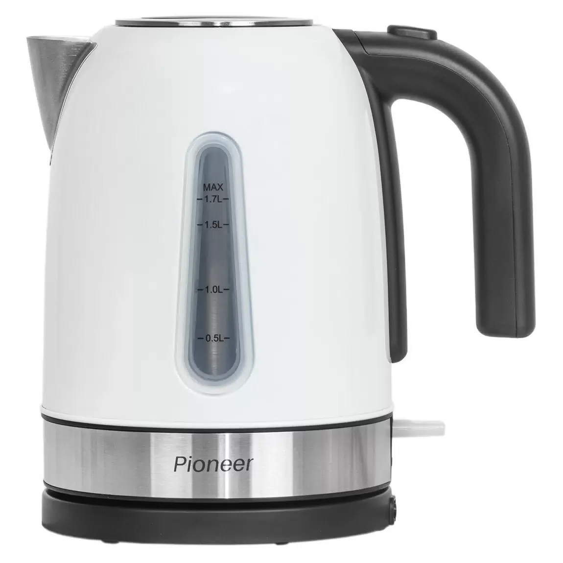 Эл,чайник  Pioneer KE525M white, 2400Вт, 1,8л, металл, двойные стенки корпуса, холодное прикосновени