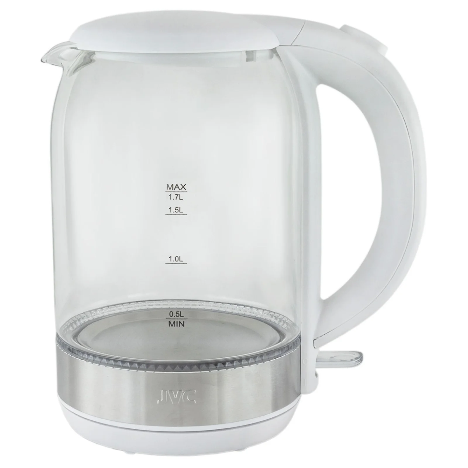 Эл,чайник JVC JK-KE1810 white, 2400Вт, 1,8л, металл, нержавеющая сталь внутри, пластик снаружи