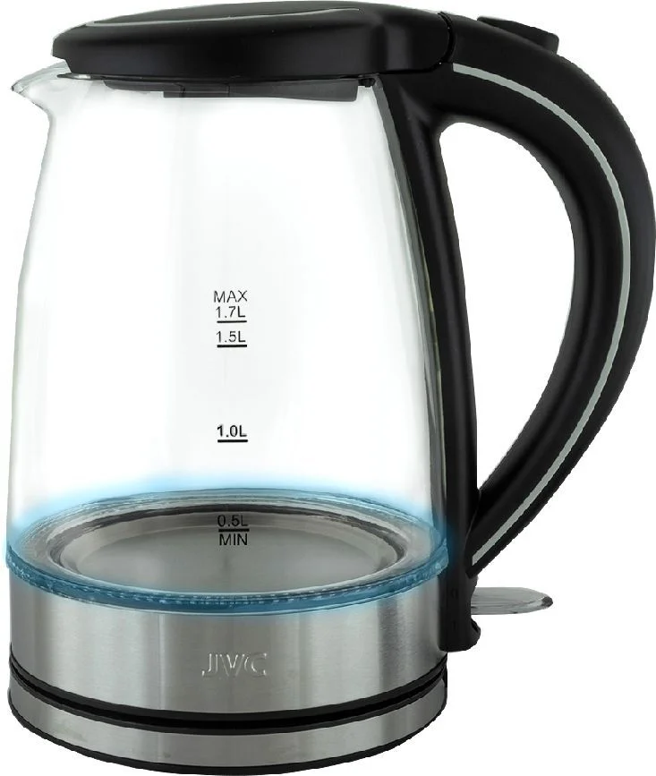 Эл,чайник JVC JK-KE1888, 2400Вт, 1,8л+0,8л, металл, чайник + заварник