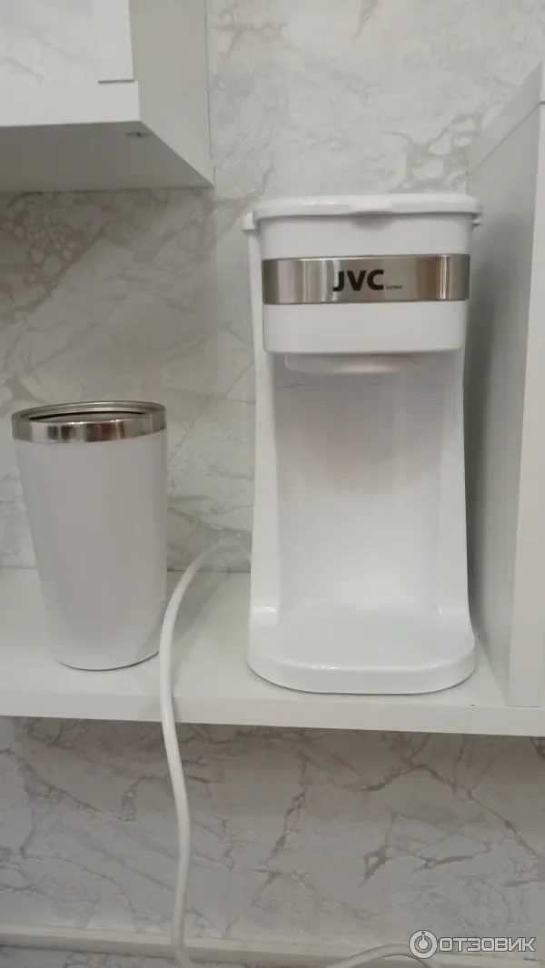 Кофеварка JVC JK-CF1042 white, капельная, 750Вт, белая, 420мл