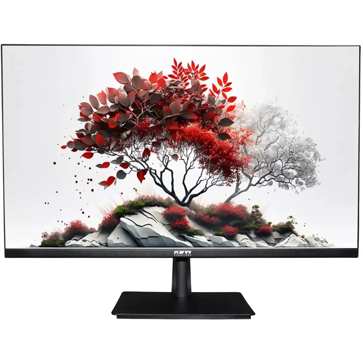 Монитор 27" RDW Computers RDW2707 IPS 3840x2160, 60 Гц, 1 мс, 16:9, 300 кд/м², VGA, 2xHDMI 2.1, DP 1.4, USB-C (65 Вт), USB Hub (4x USB 3.2), 3.5 Jack,
