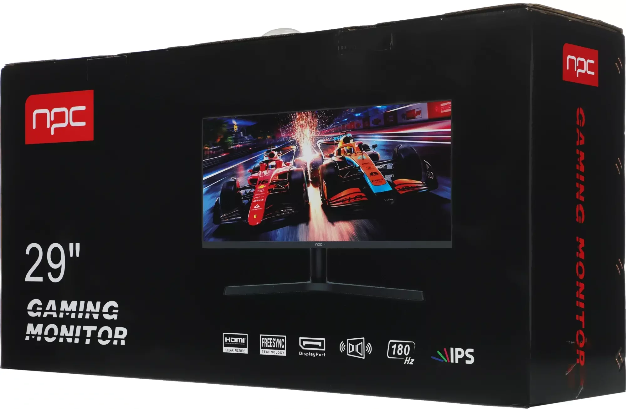 Монитор 29" NPC MZ300L IPS 2560x1080, 180 Гц, 1 мс, 21:9, 250 кд/м², 2xHDMI, 1xDP, черный