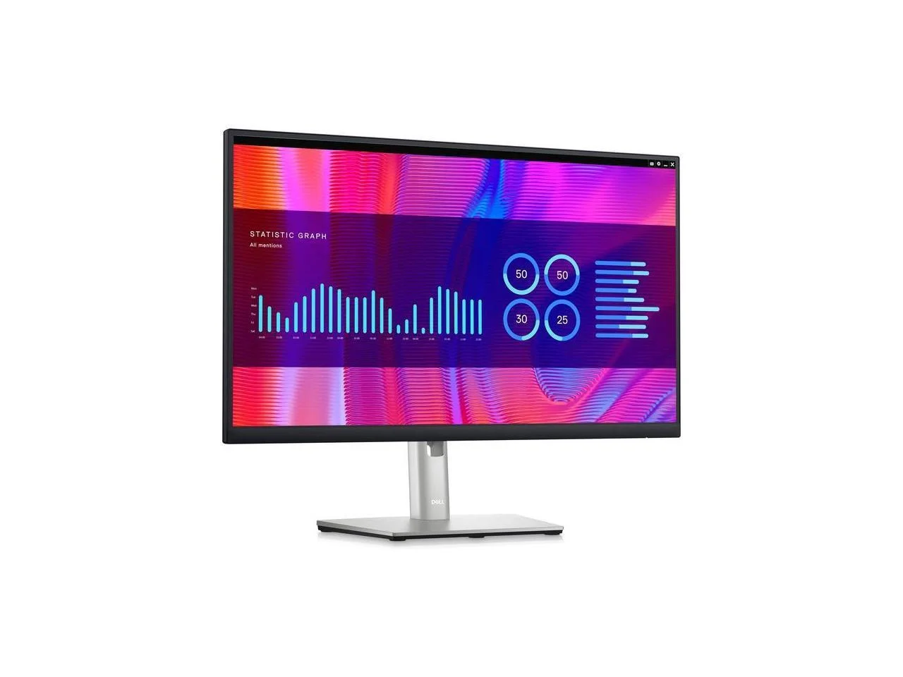 Монитор 31.5" Dell P3225DE IPS 2560x1440, 100 Гц, 5 мс, 16:9, 350 кд/м², HDMI 2.1, DP 1.4, DP OUT, USB-C (90 Вт), 3xUSB 3.2, Ethernet (1 Gbит), черный
