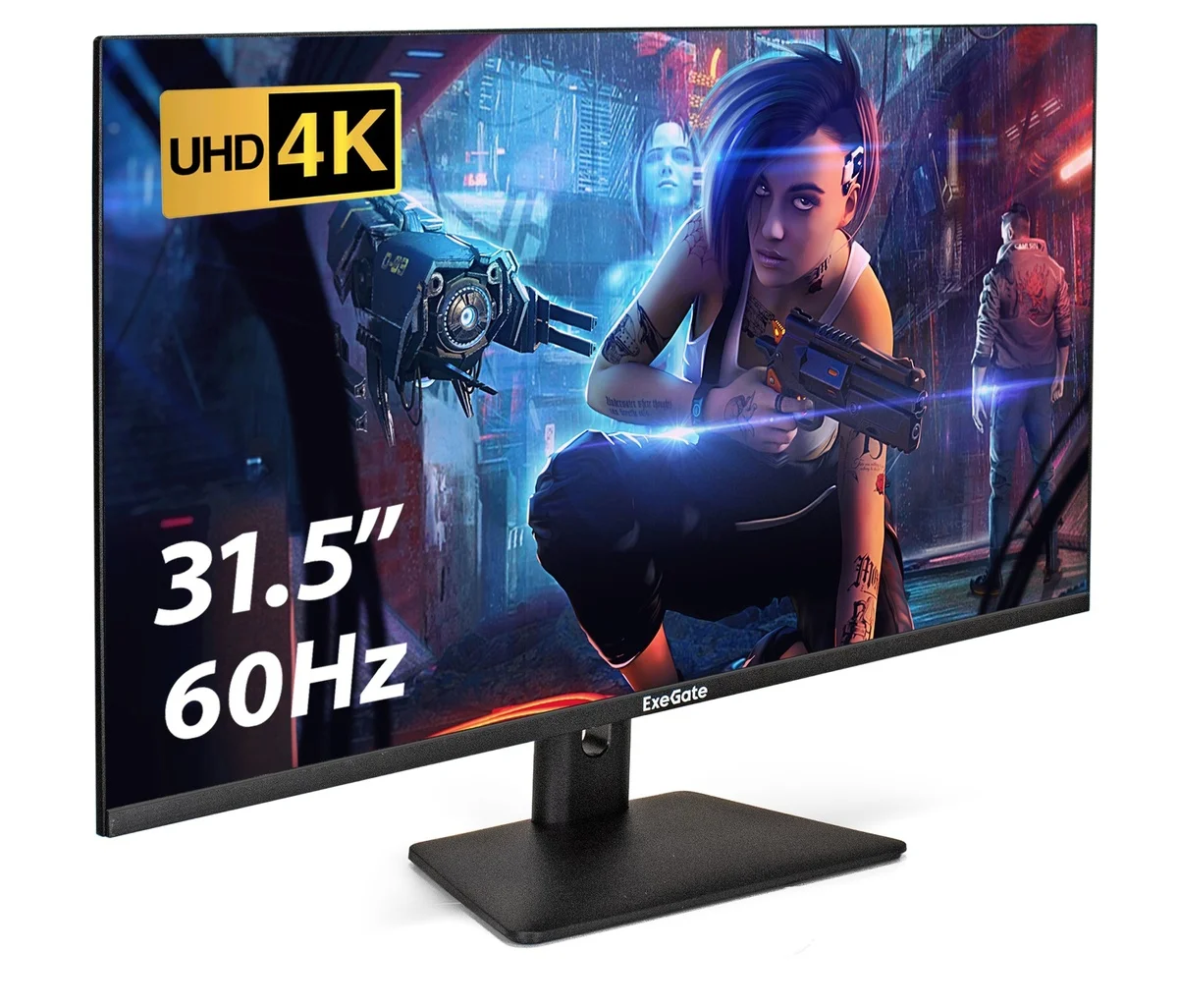 Монитор 31.5" ExeGate Combat EG3207TA IPS 2560x1440, 165 Гц, 1 мс, 16:9, 300 кд/м², 2xHDMI 2.0, DP, USB, 3.5 Jack, динамики (2x3 Вт), HDR10, FreeSync,