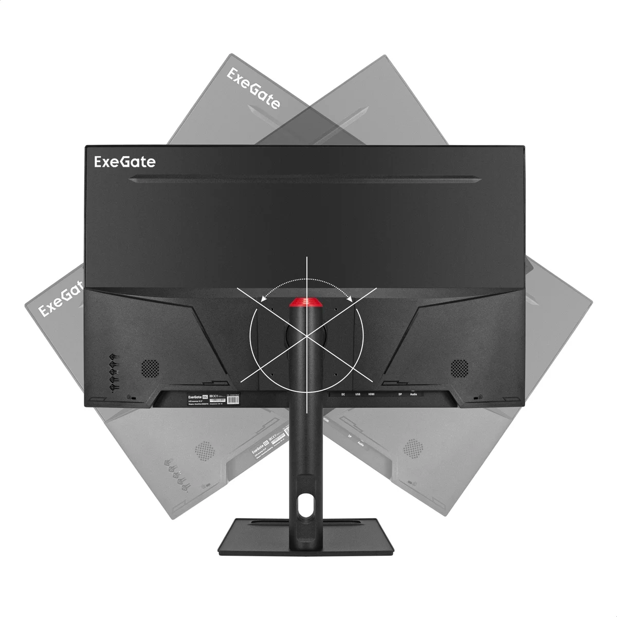 Монитор 31.5" ExeGate SmartView ES3207TA IPS 2560x1440, 75 Гц, 1 мс, 16:9, 300 кд/м², HDMI 2.0, DP, 3.5 Jack, динамики (2x3 Вт), HDR10, FreeSync, черн