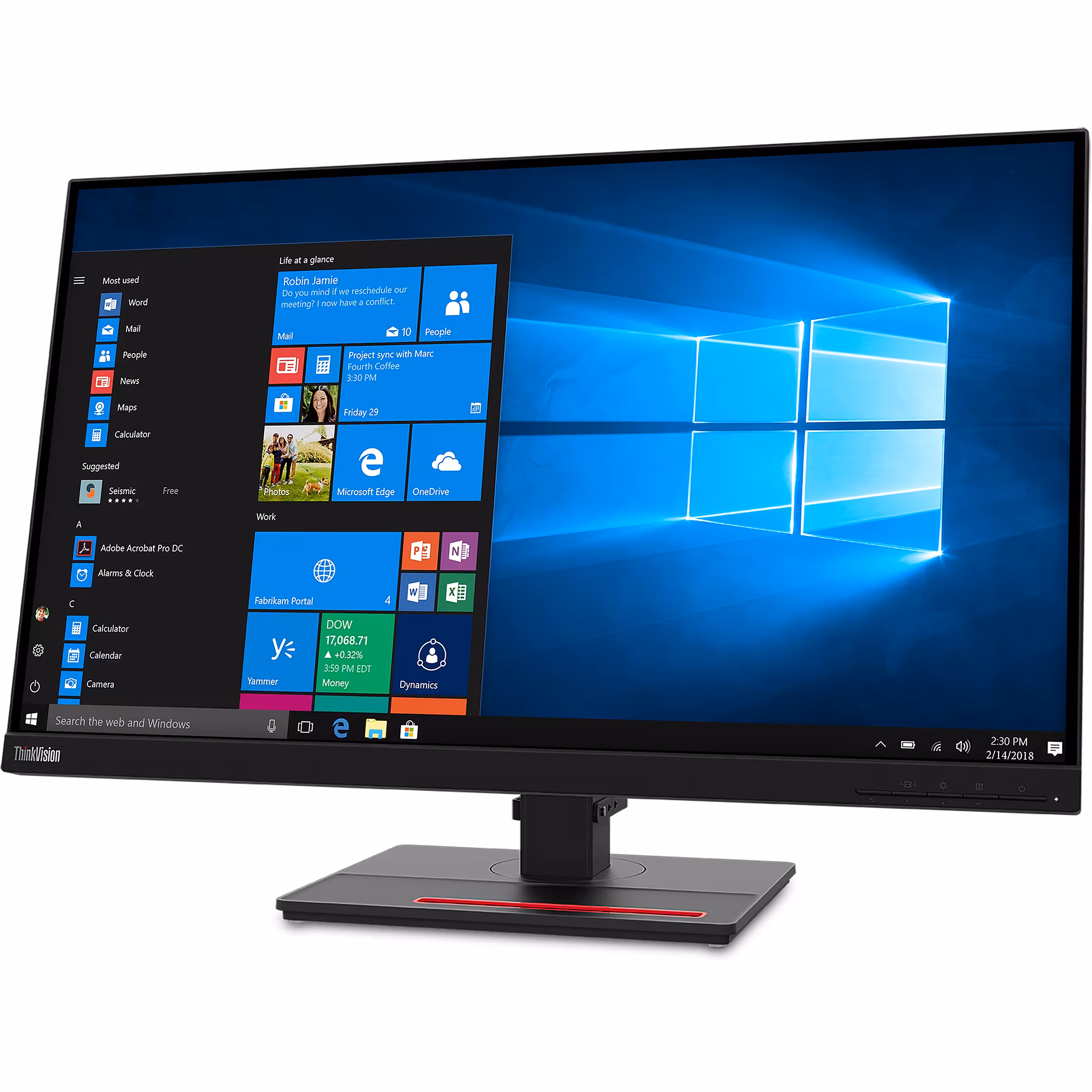 Монитор 31.5" Lenovo ThinkVision T32h-30 IPS 2560x1440, 60 Гц, 4 мс, 16:9, 350 кд/м², HDMI 2.0, DP 1.4, USB-C, 3.5 Jack, USB Hub (4x USB 3.0), Etherne