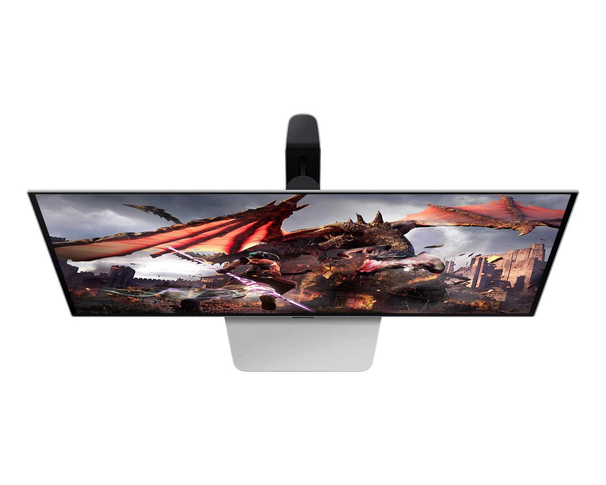 Монитор 31.5" Samsung Odyssey OLED G8 G80SD OLED 3840x2160, 240 Гц, 0.03 мс, 16:9, 250 кд/м², 2xHDMI, 1xDP, 2xUSB, 1xUSB-B, 2x5 Вт, серебристый