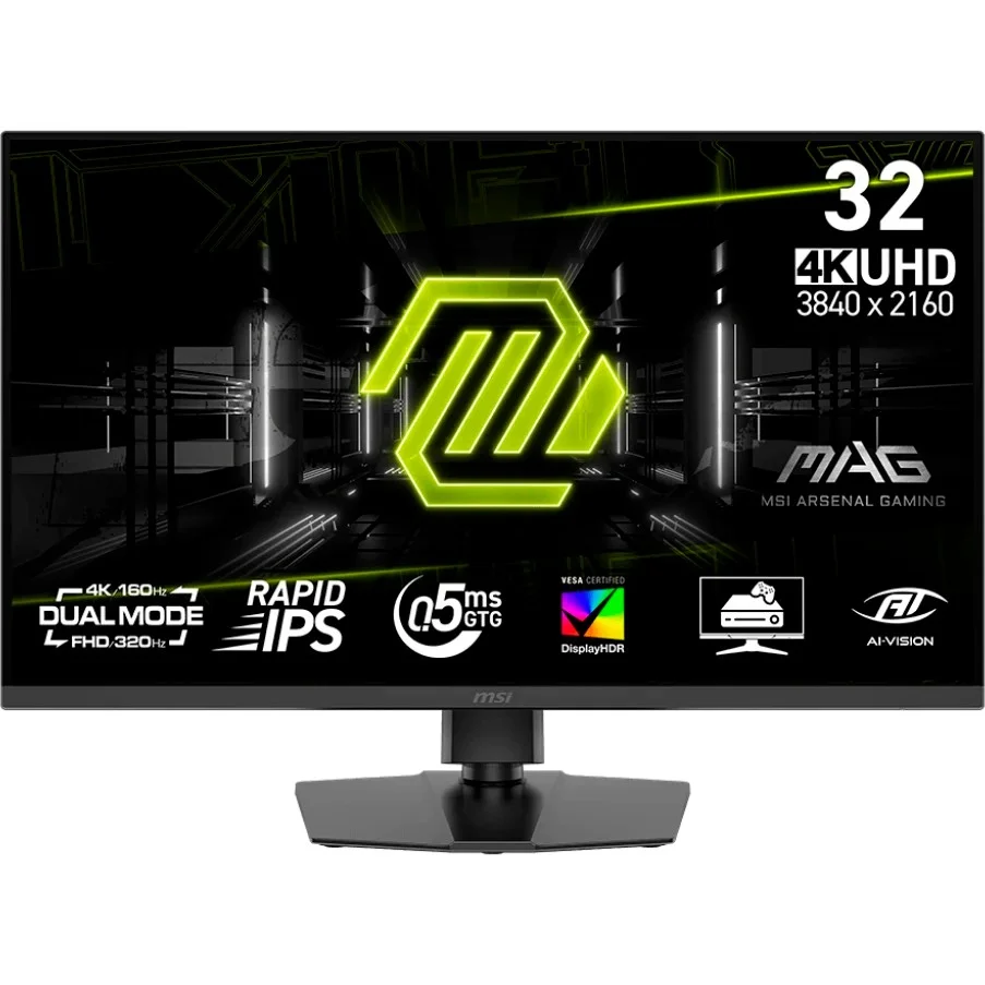 Монитор 32" ABR MA315V2 Pro IPS, 3840*2160, DLED, 160Гц, 1мс, 1000кд/м2, HDMI/DP/USB/USB-C/2× 5 Вт, матовый