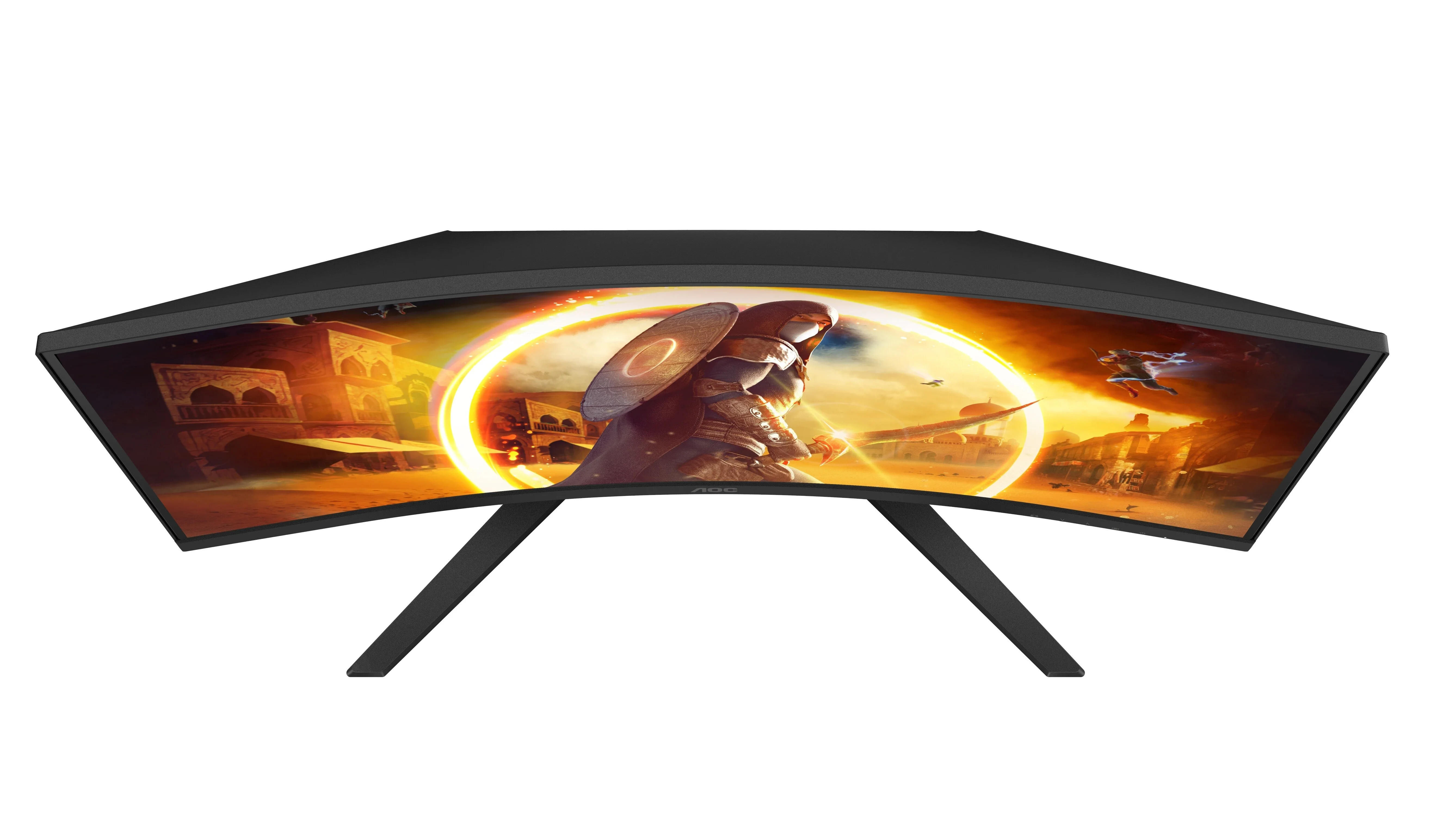 Монитор 32" AOC CQ32G4VE, VA 2560x1440, 180 Гц, 1 мс, 16:9, 300 кд/м², 2xHDMI, 1xDP, 1x3.5 мм, изогнутый R1500, черный