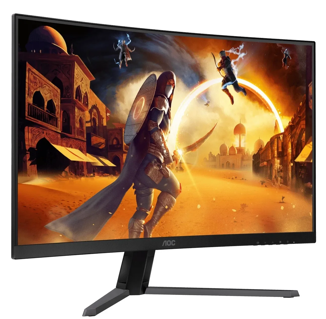 Монитор 32" AOC CQ32G4VE, VA 2560x1440, 180 Гц, 1 мс, 16:9, 300 кд/м², 2xHDMI, 1xDP, 1x3.5 мм, изогнутый R1500, черный