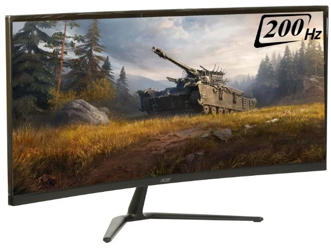Монитор 34'' Acer ED340CURW0biip 1500R, 21:9, VA, UWQHD, 1/5ms, 250cd, 240Hz, HDMI, DP