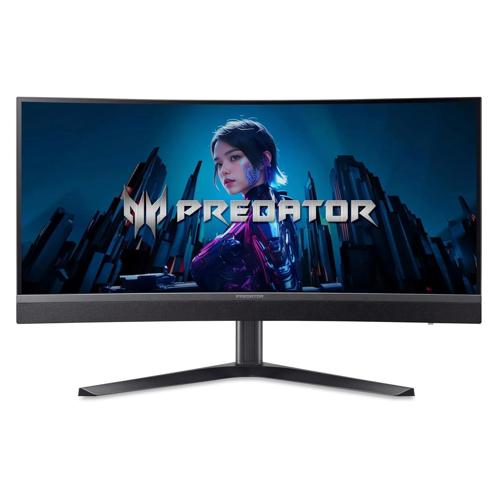 Монитор 34" Acer Predator X34V3bmiiphuzx VA 3440x1440, 180 Гц, 1 мс, 21:9, 1000 кд/м2, 2xHDMI, 1хDP, USB-C, изогнутый, 1x3.5 мм, черный