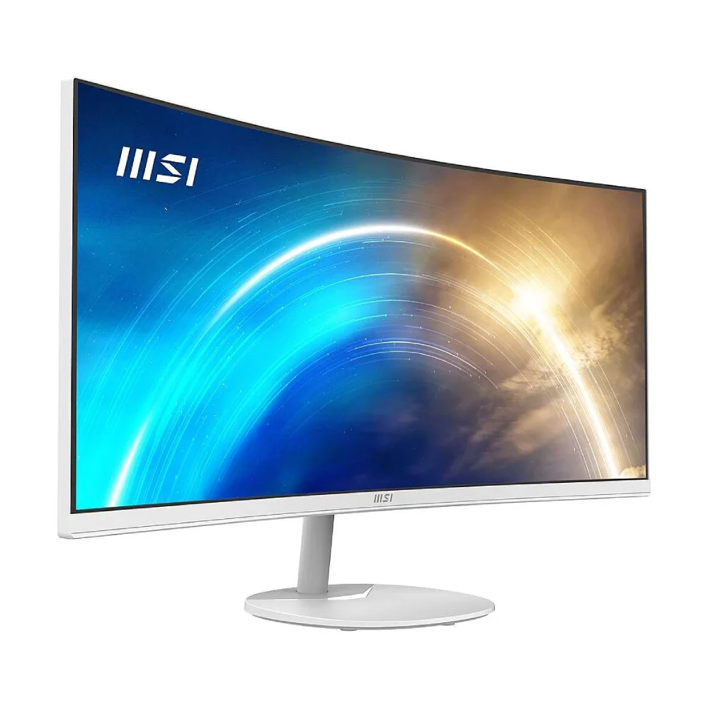 Монитор 34" MSI Pro MP341CQW VA 3440x1440, 100 Гц, 1 мс, 21:9, 300 кд/м2, 2xHDMI, 1xDP, изогнутый, белый