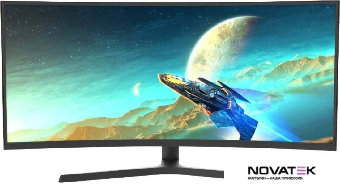Монитор 34" Valday AL77AZF IPS 3440x1440, 165 Гц, 5 мс, 21:9, 300 кд/м2, 2xHDMI, 2xDP, 1x3.5 мм, изогнутый, черный