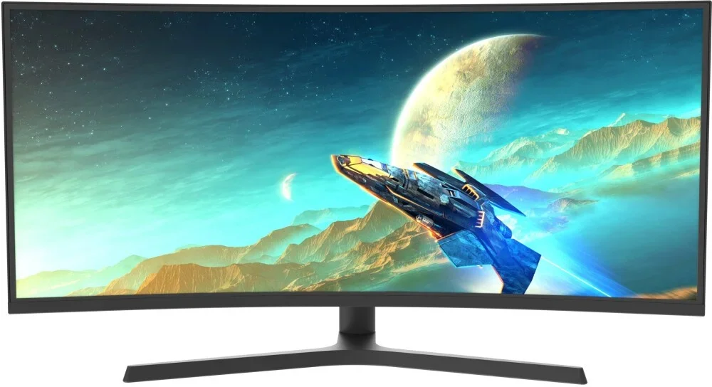 Монитор 34" Valday AL77AZF IPS 3440x1440, 165 Гц, 5 мс, 21:9, 300 кд/м2, 2xHDMI, 2xDP, 1x3.5 мм, изогнутый, черный
