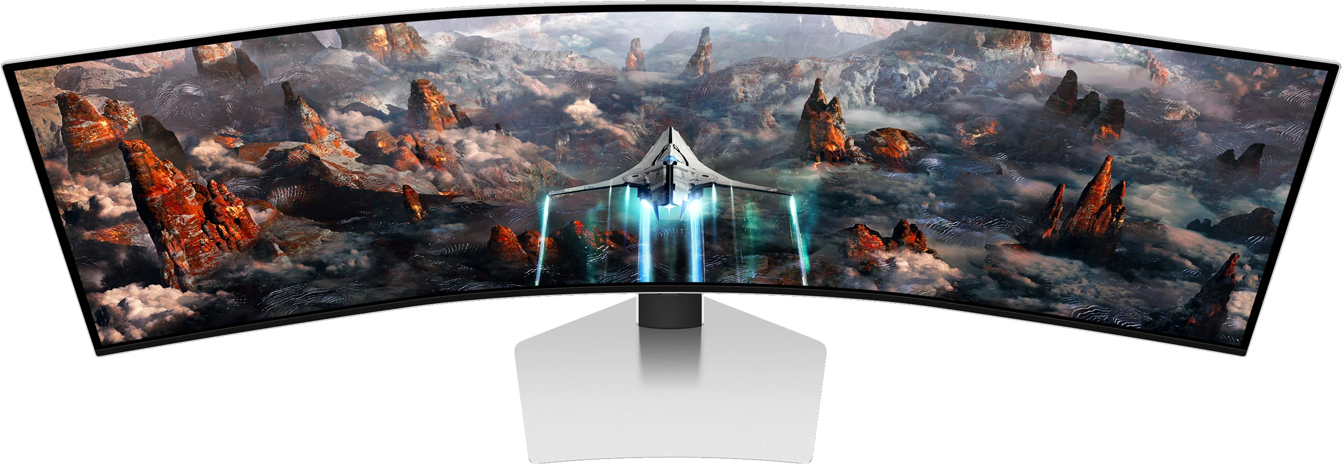 Монитор 49" Samsung Odyssey OLED G9 G95SD S49DG952SI OLED 5120x1440, 240 Гц, 0.03 мс, 32:9, 250 кд/м², DP 1.4, HDMI 2.1, micro HDMI 2.1, USB-C, USB Hu