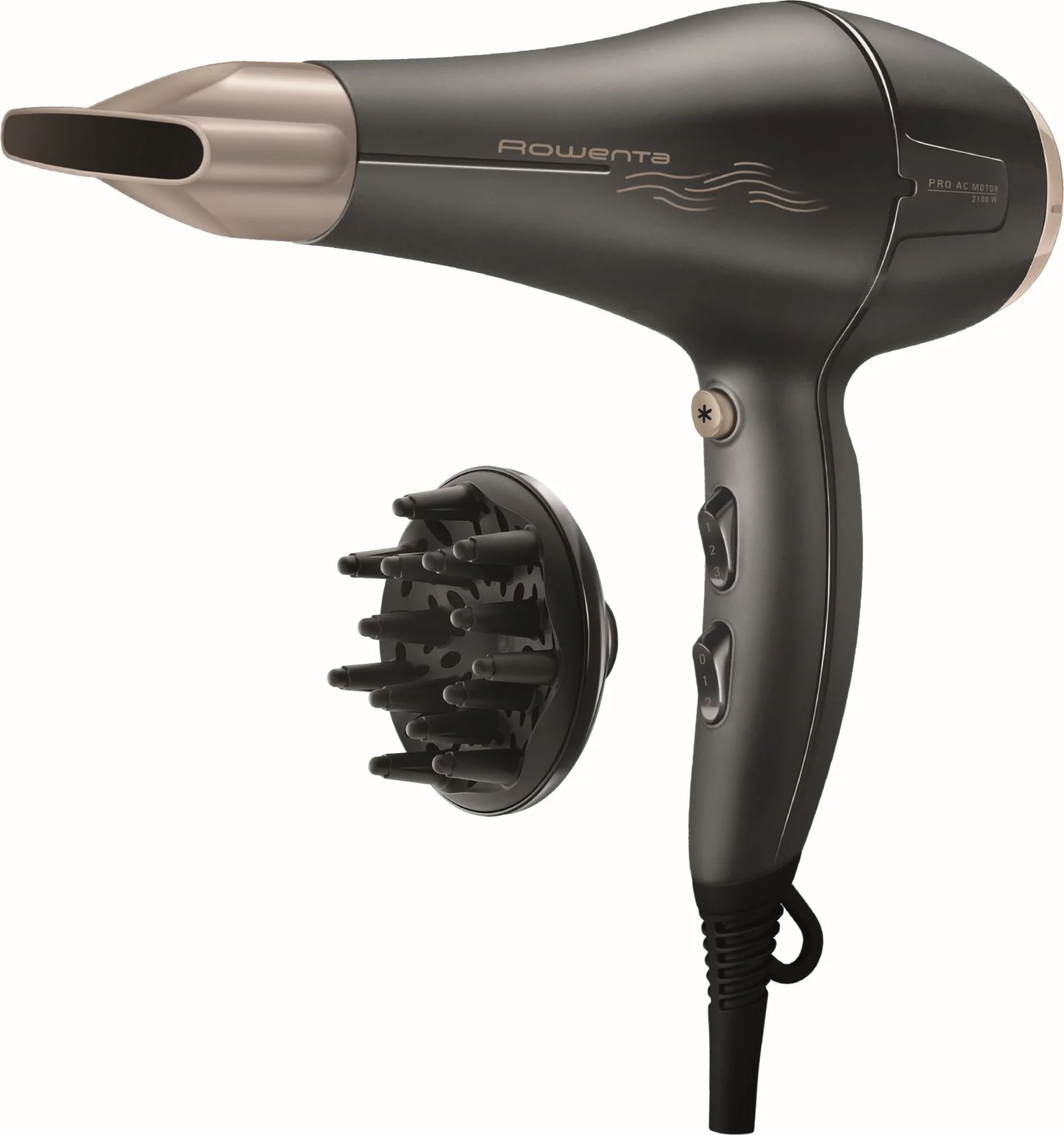 Фен Rowenta CV7827F0 2100 Вт, 3 режима, ионизация,
