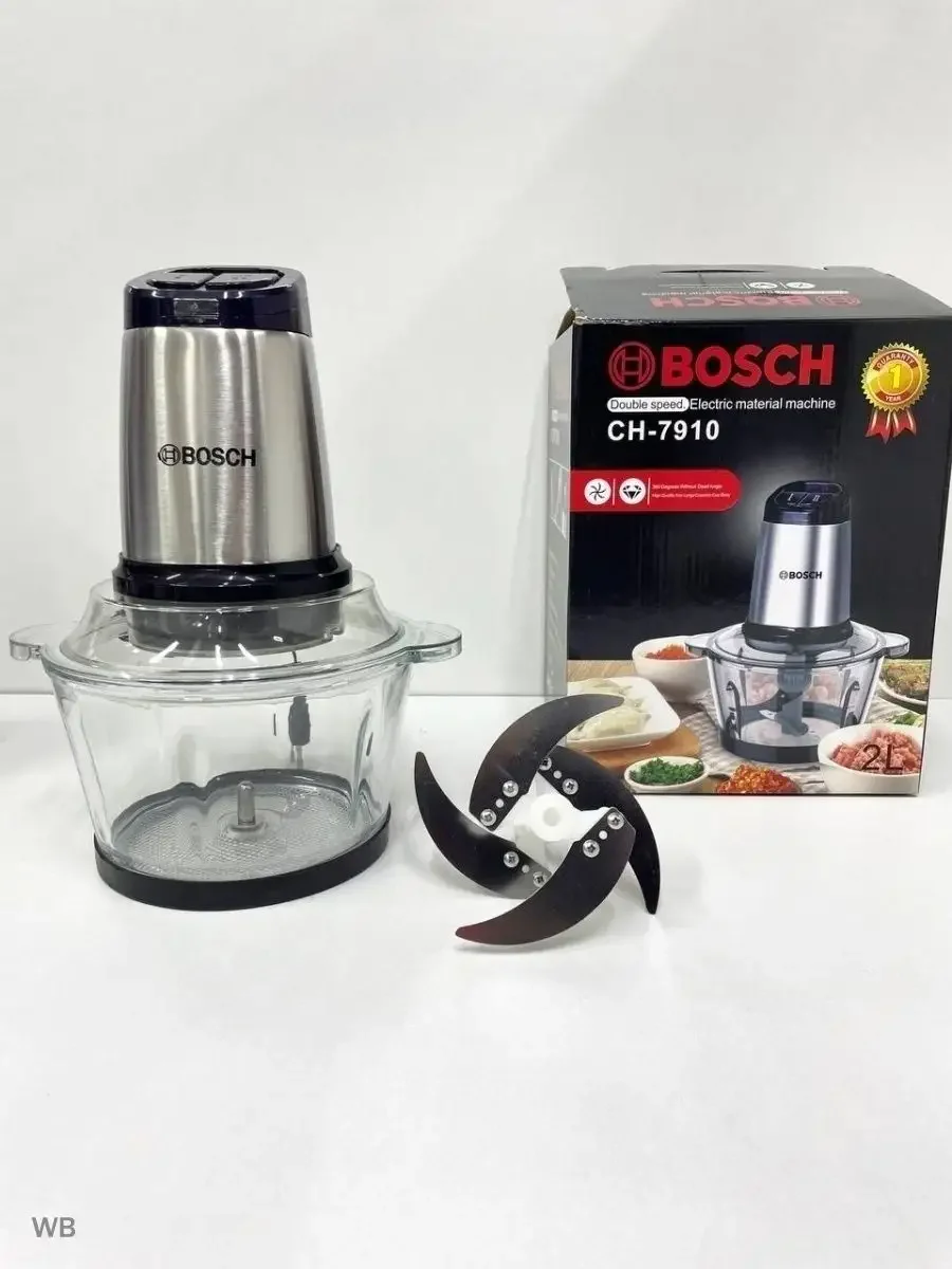 Минирезка BоСSН 7910 400 w стекло  2,0л (КИТАЙ, 12 мес гарант)