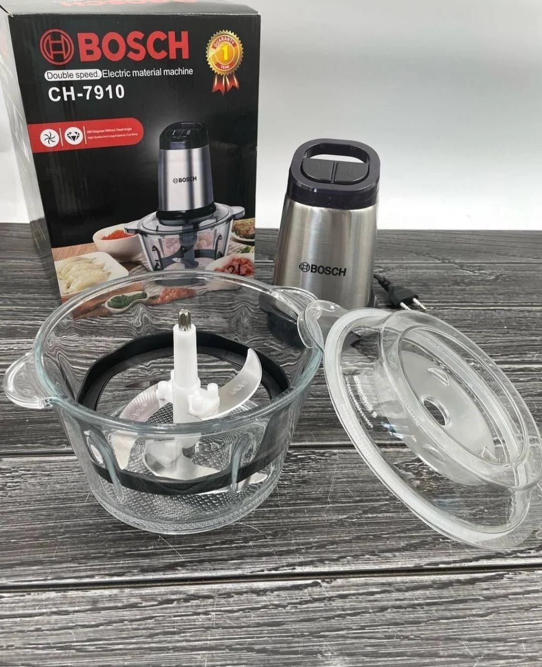 Минирезка BоСSН 7910 400 w стекло  2,0л (КИТАЙ, 12 мес гарант)