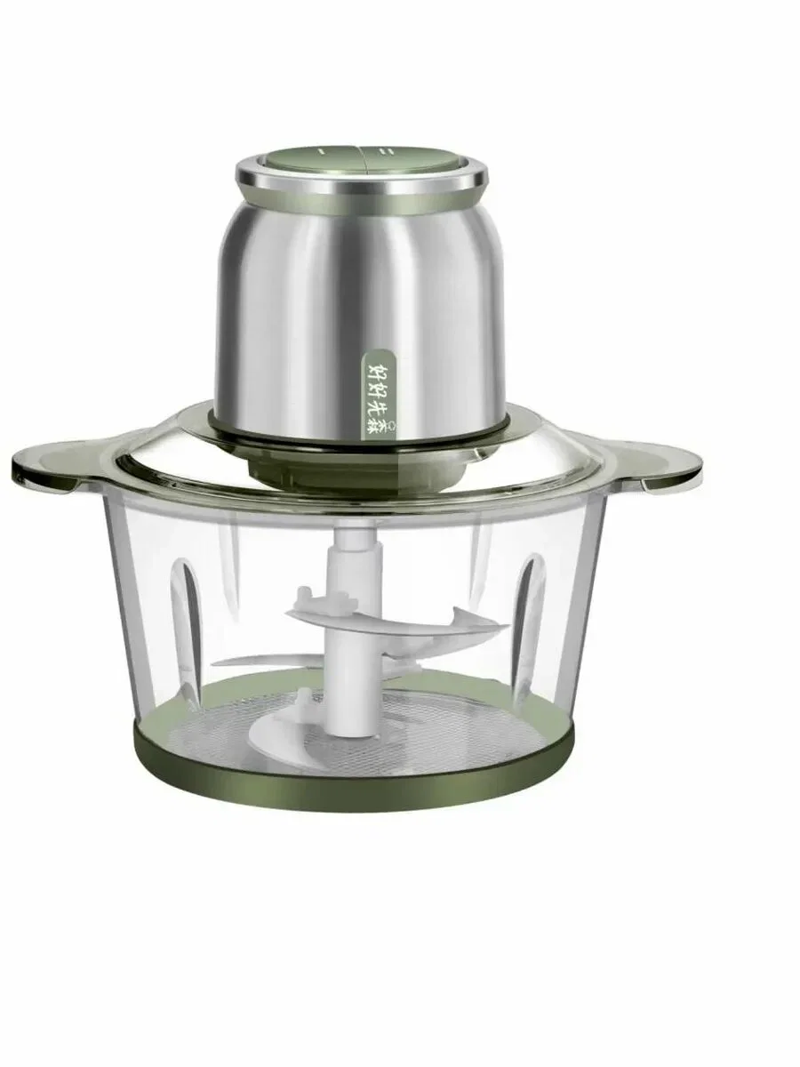 Минирезка JVC JEC-420. 600Вт 2 скор. 2 ножа чаша 2л. нерж.сталь