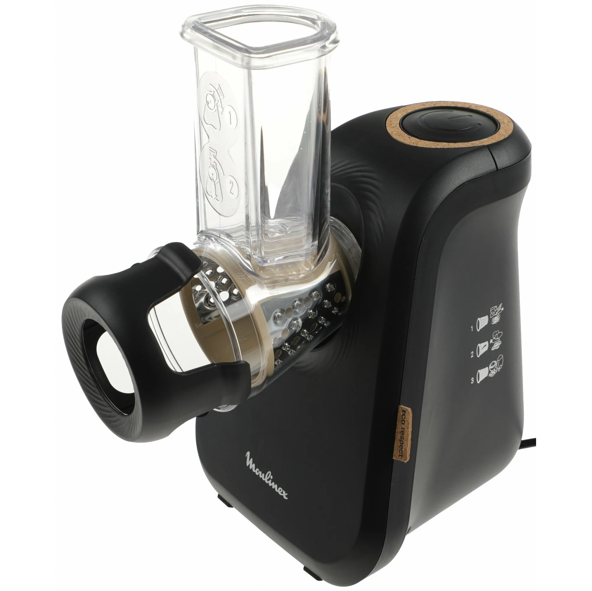 Овощерзка Moulinex Eco Respect DJ77EN10, черный  200 Вт.