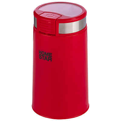 Кофемолка HomeStar HS-2035 цвет: красный, 200 Вт ножи из нержавеющей стали