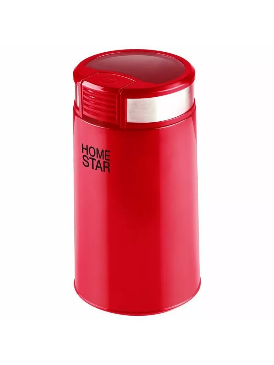 Кофемолка HomeStar HS-2035 цвет: красный, 200 Вт ножи из нержавеющей стали