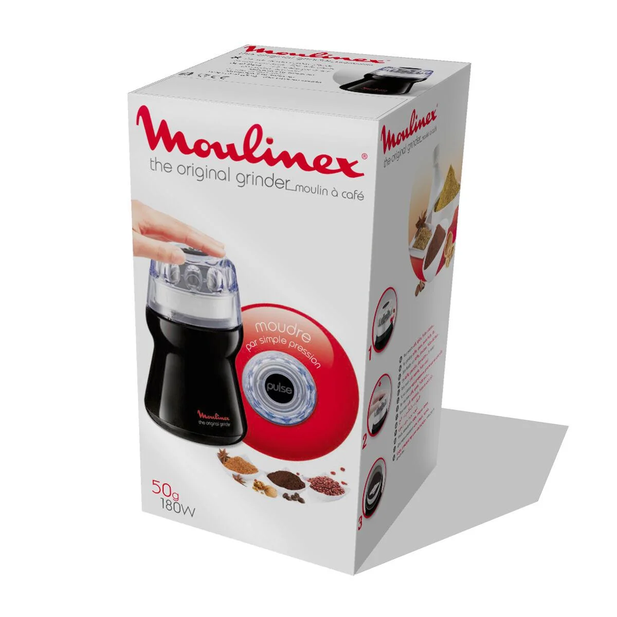 Кофемолка Moulinex AR110830 180Вт, 50г