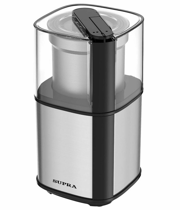 Кофемолка SUPRA CGS-320 Silver (300 Вт, 80 г) 2 В 1 : КОФЕМОЛКА + ИЗМЕЛЬЧИТЕЛЬ!!!