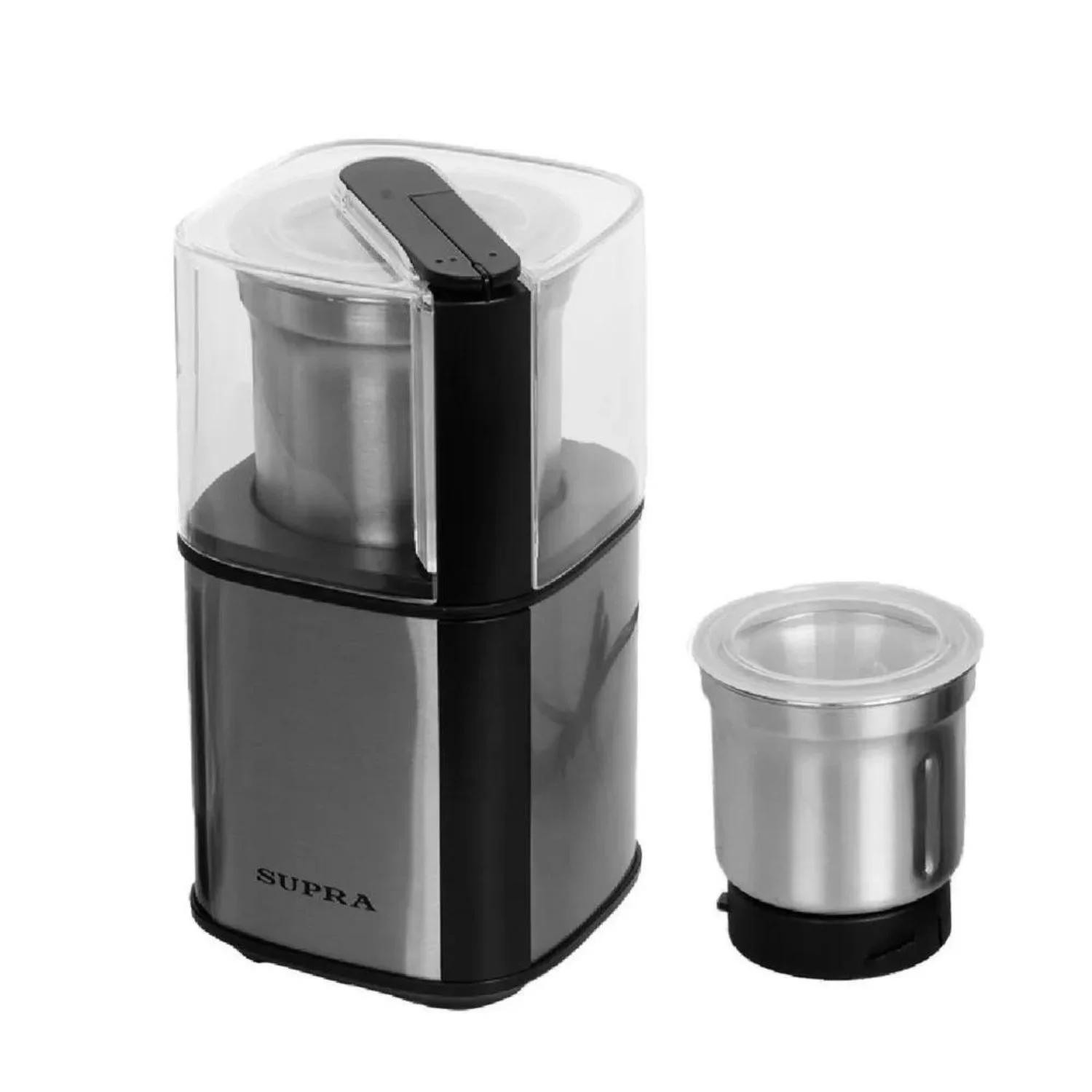 Кофемолка SUPRA CGS-320 Silver (300 Вт, 80 г) 2 В 1 : КОФЕМОЛКА + ИЗМЕЛЬЧИТЕЛЬ!!!