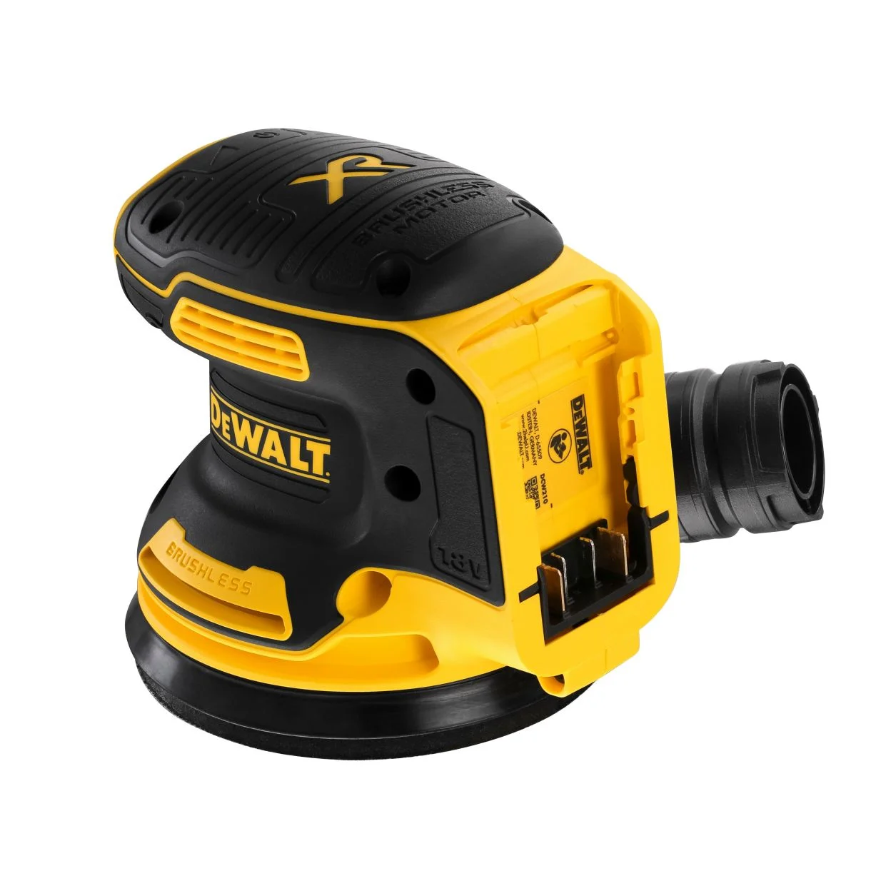 Эксцентриковая шлифмашина DeWalt DCW210NT-XJ D125мм аккум. жестк.кейс