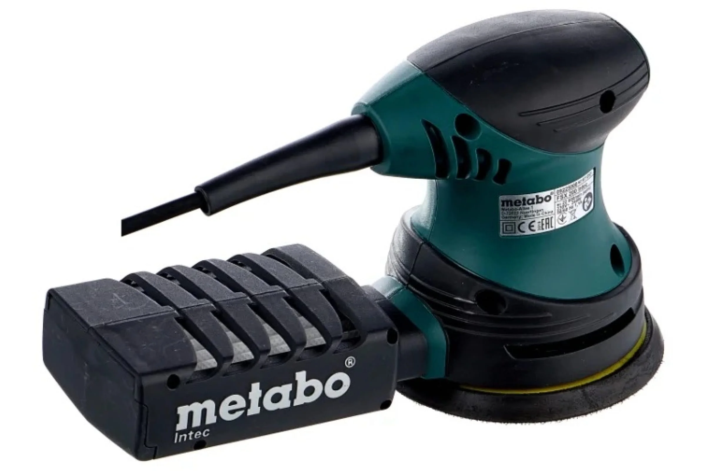 Эксцентриковая шлифмашина Metabo FSX 200 Intec 240Вт D125мм жестк.кейс (609225500)