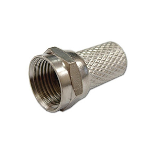 Разъем F RG-6 (size18mm) цинк(100шт в уп) фки (выбивать по 100 шт!! цена за 1 шт!!)