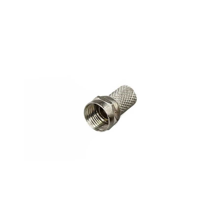 Разъем F RG-6 (size18mm) цинк(100шт в уп) фки (выбивать по 100 шт!! цена за 1 шт!!)