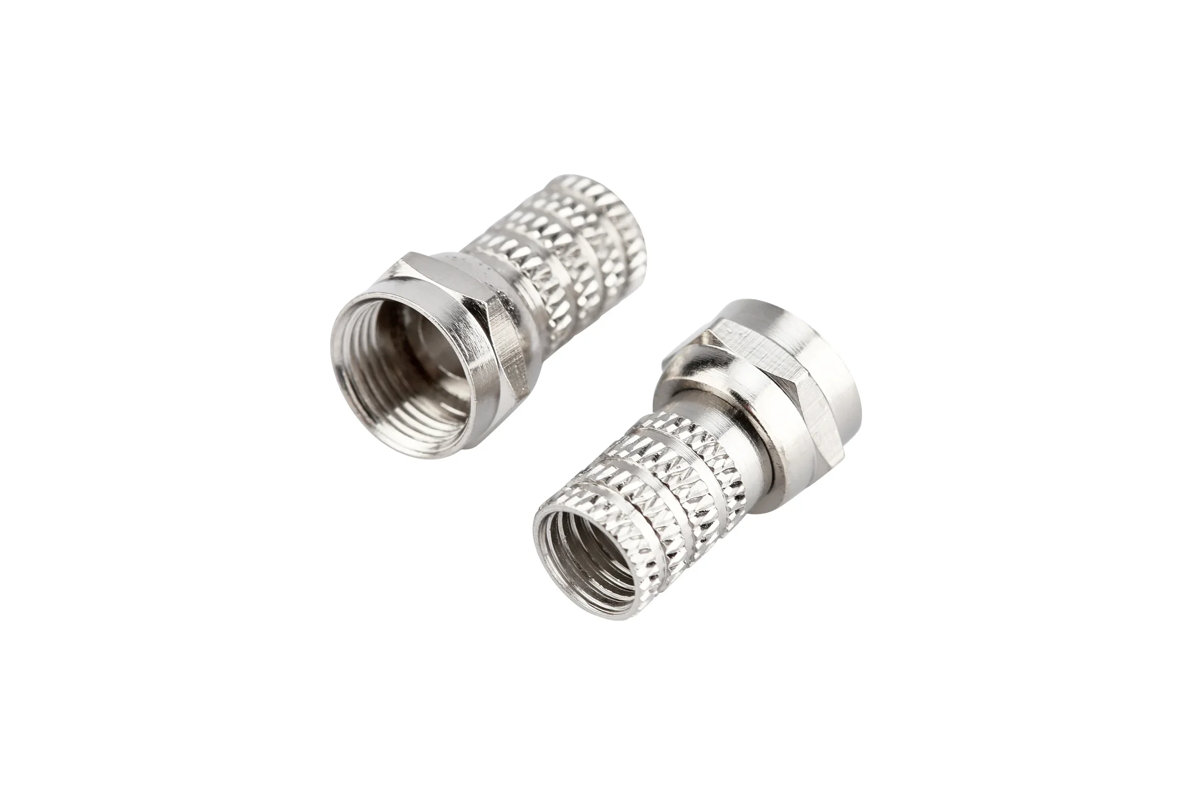 Разъем F RG-6 (size18mm) цинк(100шт в уп) фки (выбивать по 100 шт!! цена за 1 шт!!)