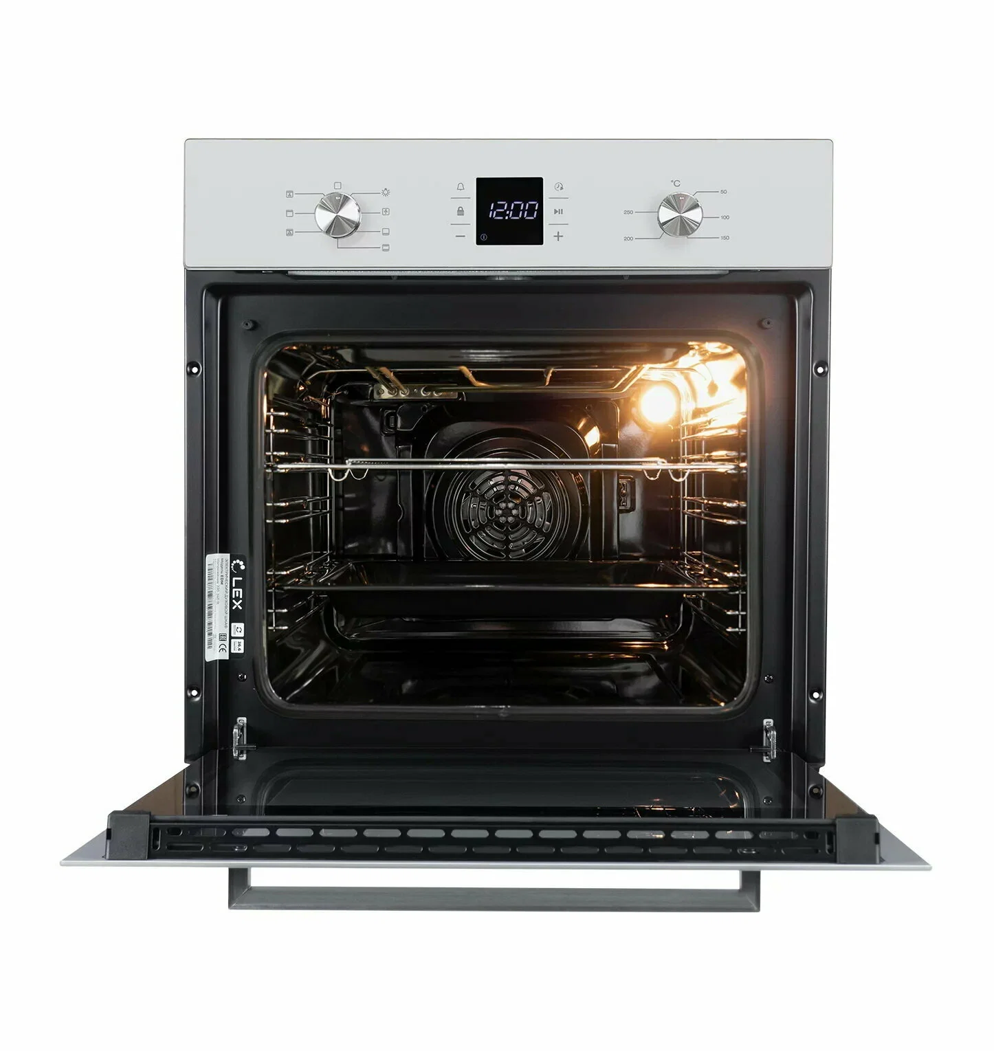 Духовой шкаф электрический Lex EDM 071 WH белый, 2200 Вт, 60л, гриль