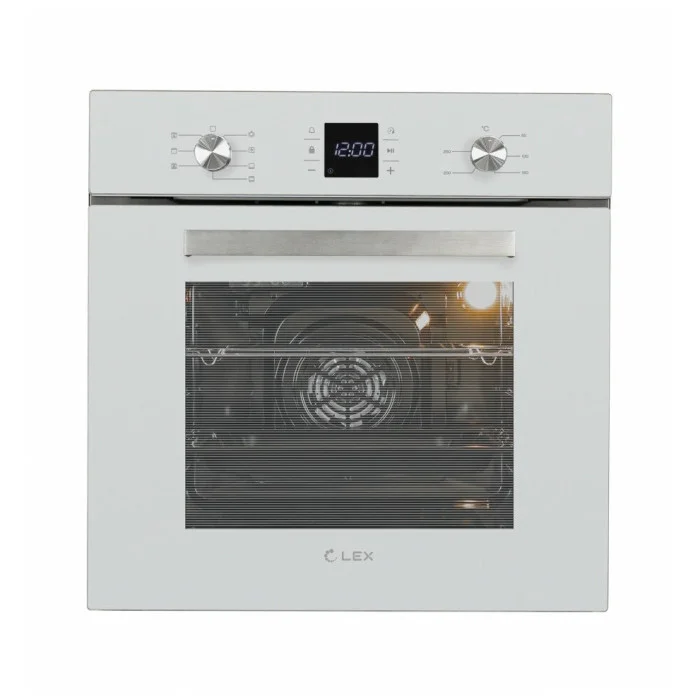 Духовой шкаф электрический Lex EDM 071 WH белый, 2200 Вт, 60л, гриль