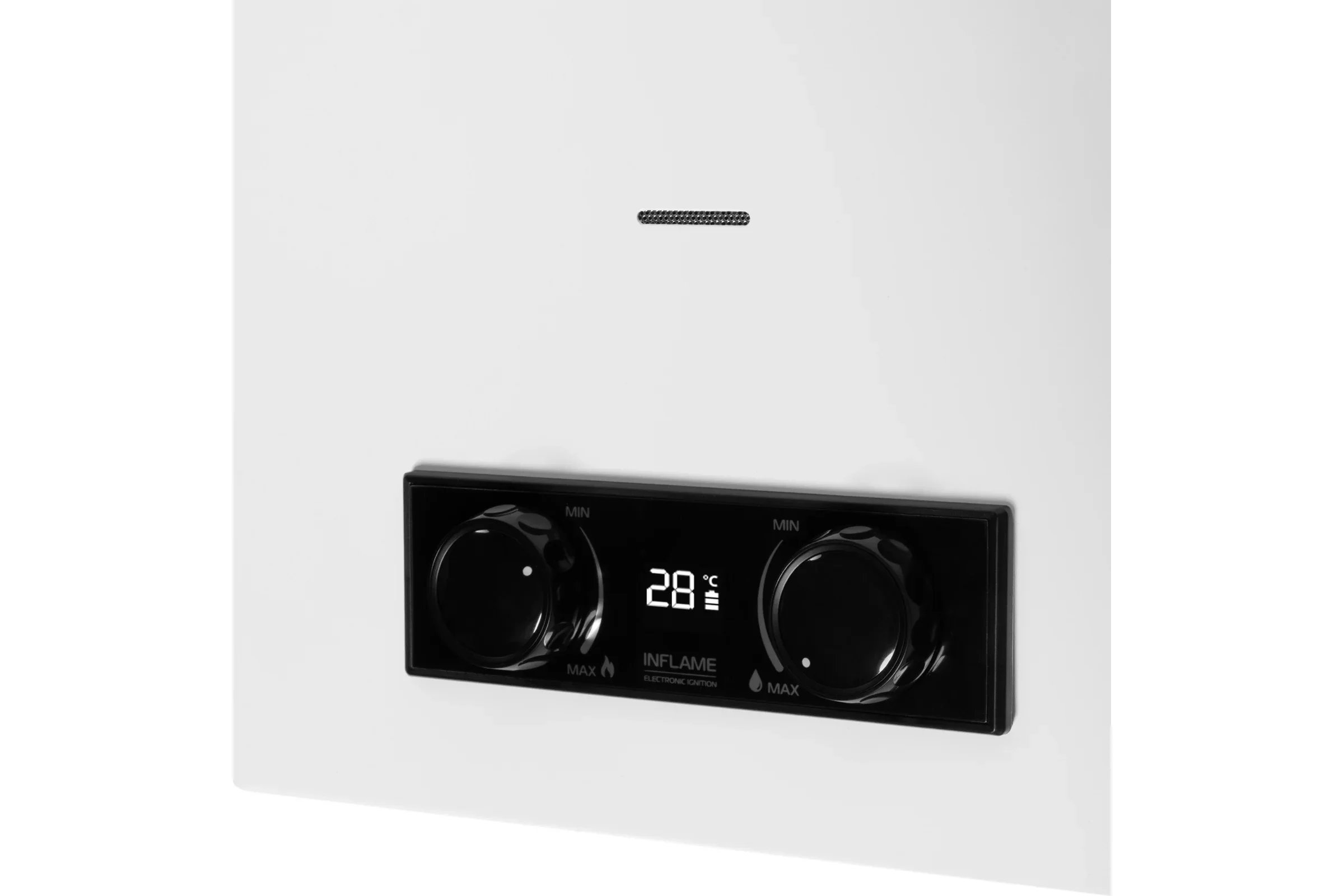 Колонка газовая Royal Thermo GWH 10 Inflame, белый, настенный, вертик, 20 кВт. 70 °C.