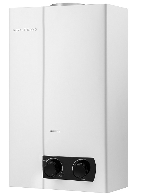 Колонка газовая Royal Thermo GWH 11 Piezo Pro, белый, настенный, вертик, 20 кВт. 70 °C.
