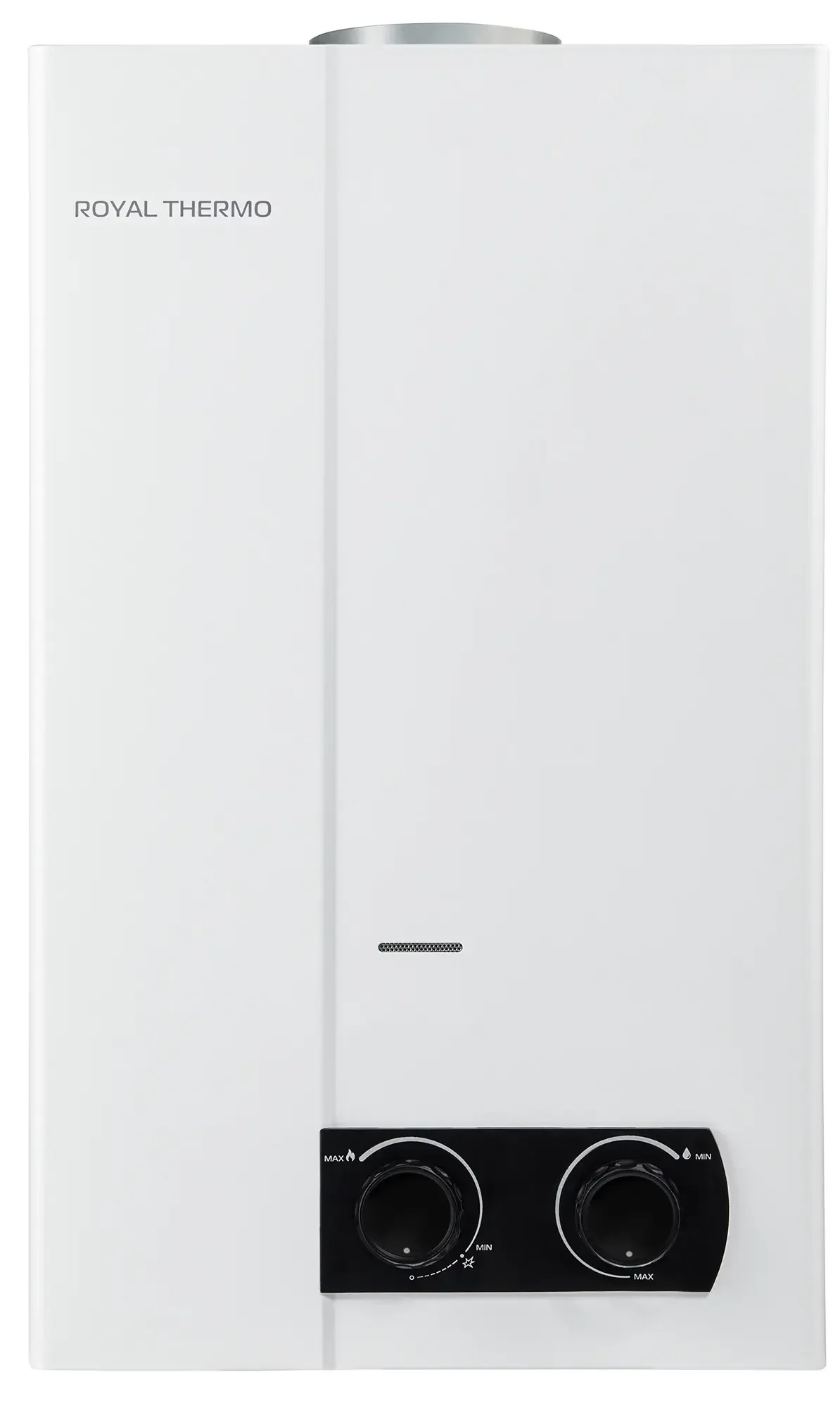 Колонка газовая Royal Thermo GWH 11 Piezo Pro, белый, настенный, вертик, 20 кВт. 70 °C.