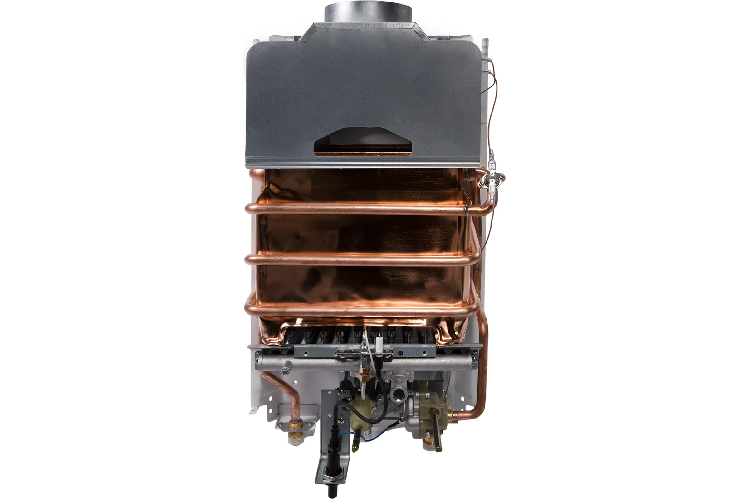 Колонка газовая Royal Thermo GWH 11 Piezo Pro, белый, настенный, вертик, 20 кВт. 70 °C.