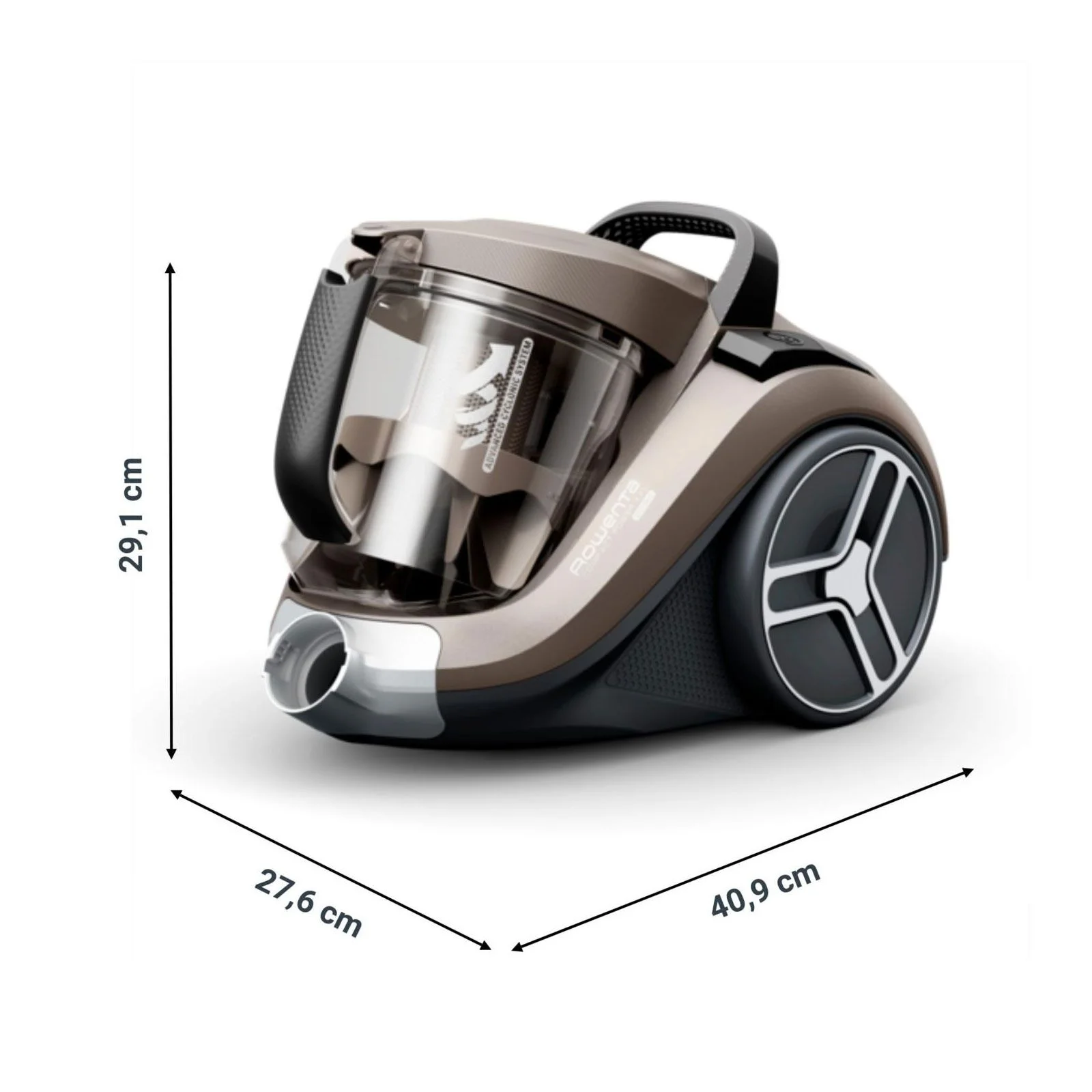 Пылесос без мешка Tefal TW4B75EA, черный, 900Вт, 2,5л