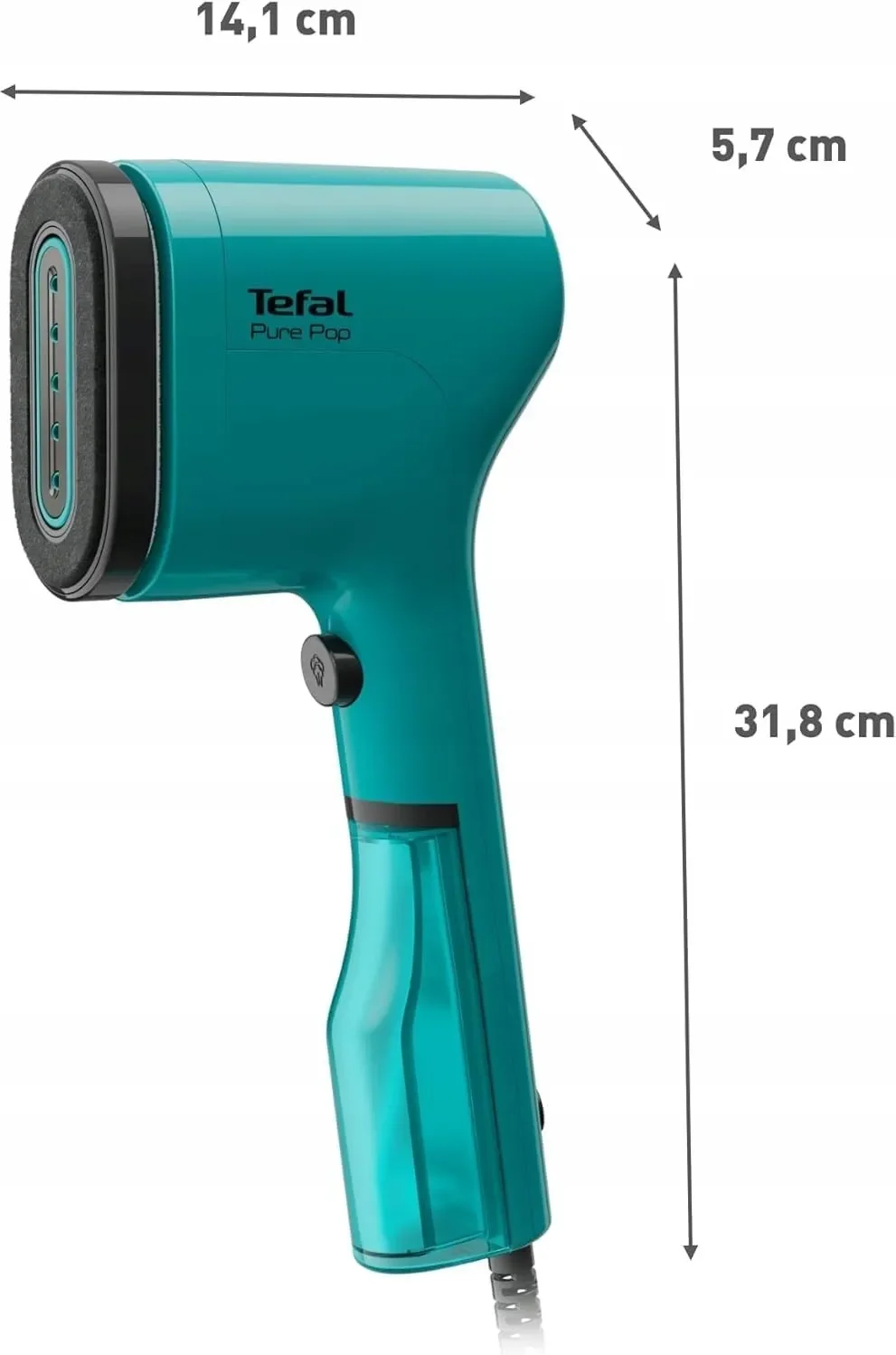 Отпариватель ручной Tefal DT2020E1, синий, 1300Вт, 20 г/мин бак 0,07л