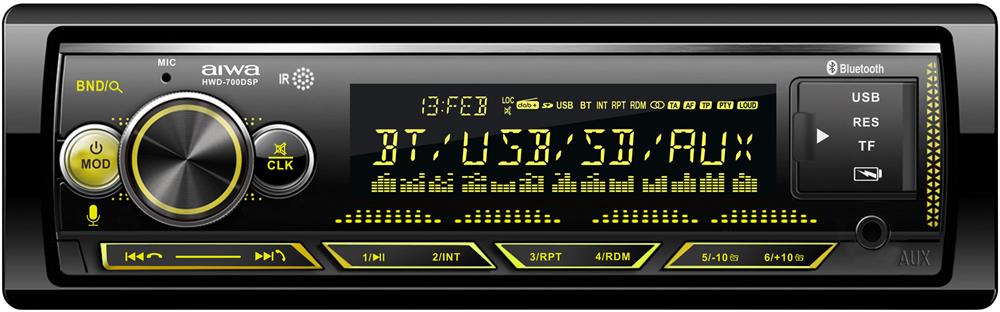 Автомагнитола MP3/WMA AIWA HWD-700DSP (4Ом 50Вт, 87.5~108 MHz, MP3, BT ,4x17.6W.