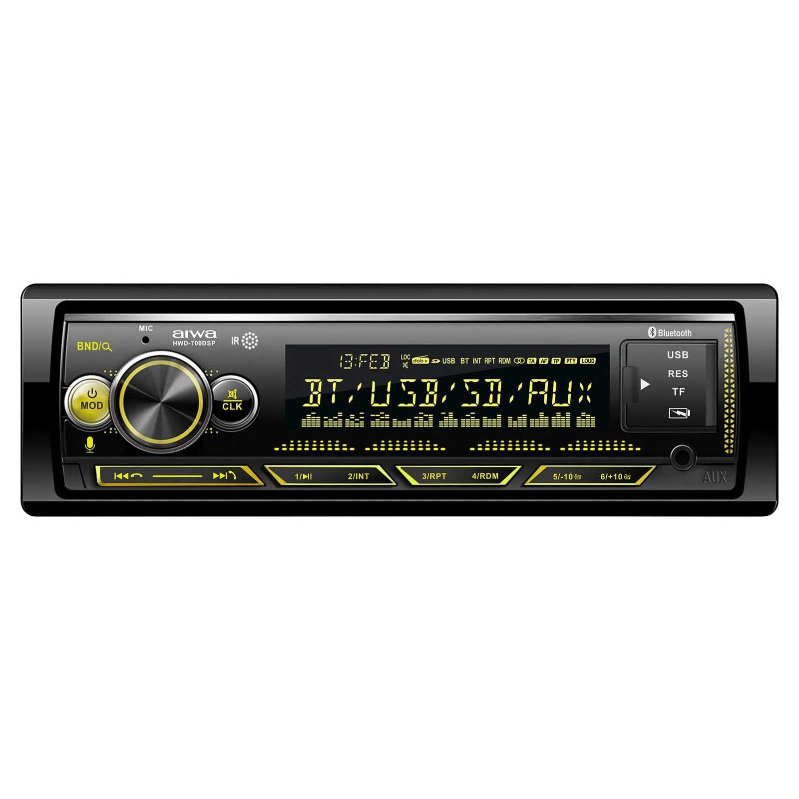 Автомагнитола MP3/WMA AIWA HWD-700DSP (4Ом 50Вт, 87.5~108 MHz, MP3, BT ,4x17.6W.