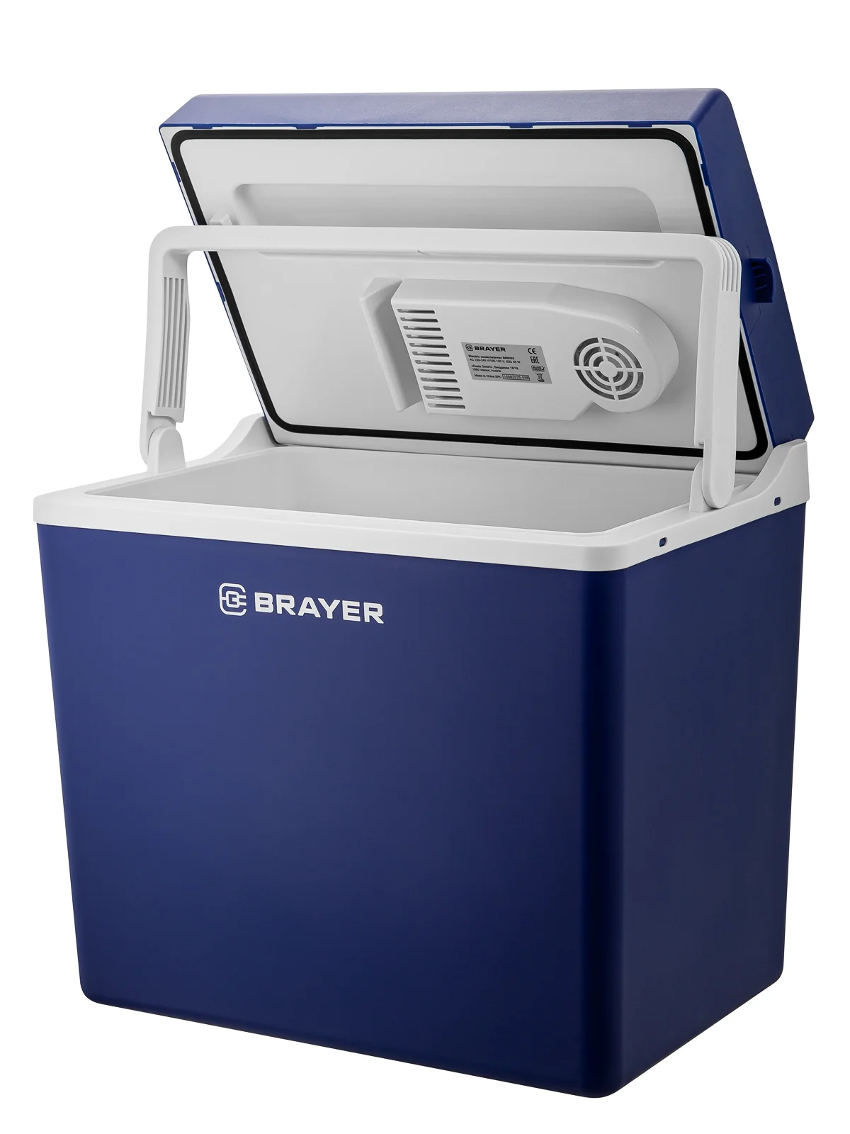 Автохолодильник BRAYER BR6333, 55 Вт, 29л, 34кг, нагрев до 50 ℃, охлад на 18℃ ниже окр,среды, AC/DC