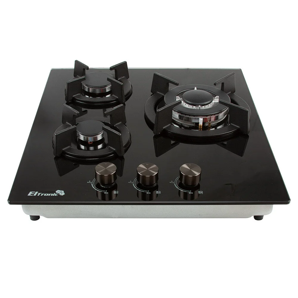 Газовая варочная панель ELTRONIC (33-10) 3 конфорки , черный