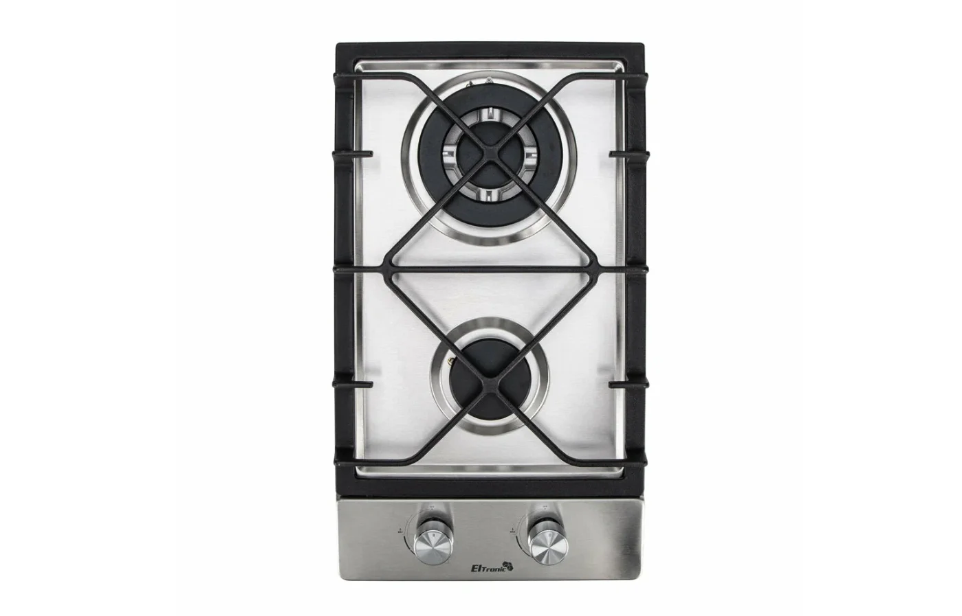 Газовая варочная панель ELTRONIC (33-17) 2 конфорки, нержавеющая сталь