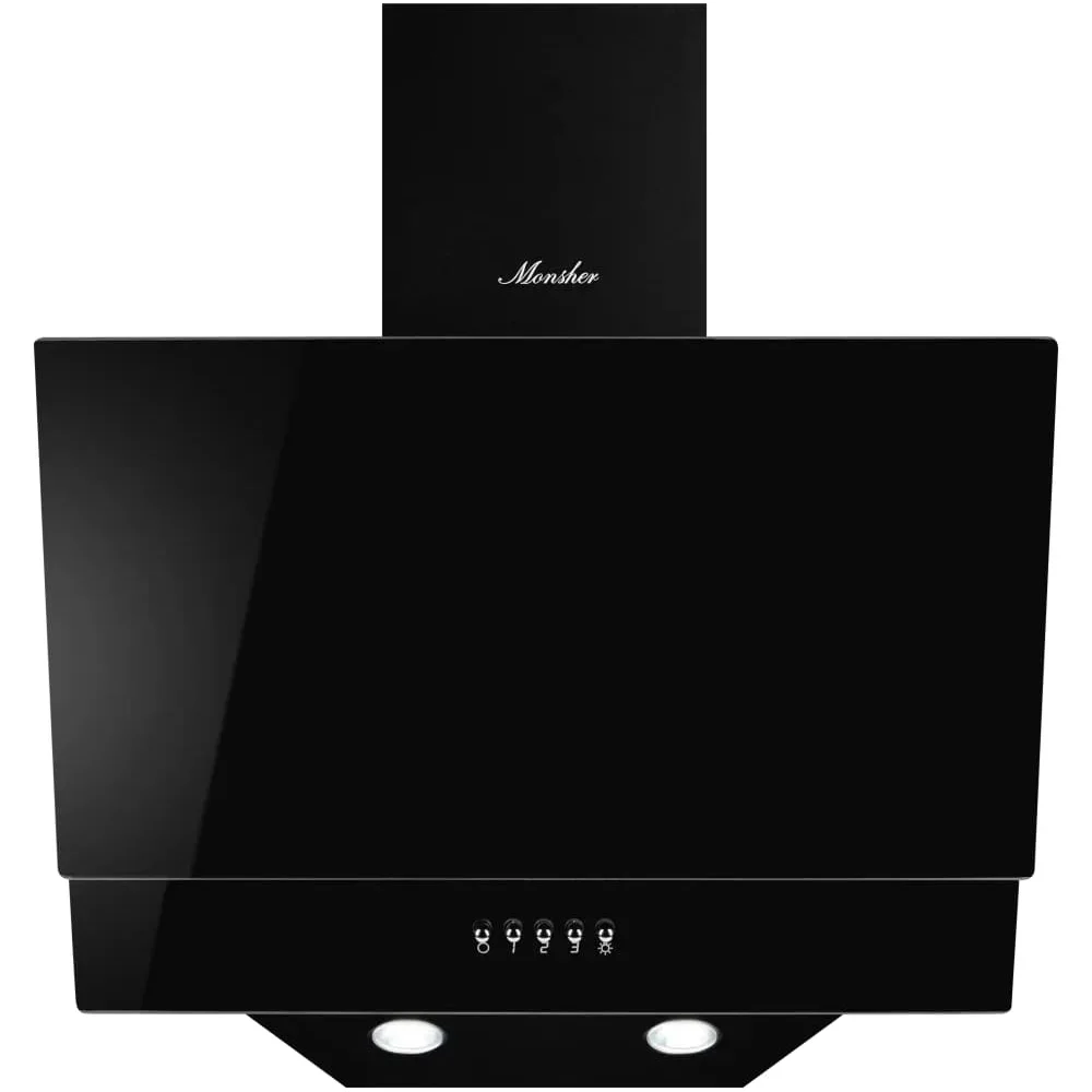 Вытяжка наклонная Monsher ROUEN 50 Noir Verre черный, 50 см, 700 куб. м/ч, 53 дБ