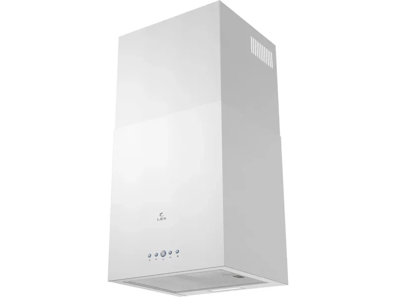 Вытяжка островная LEX Mono 400 белый, 40 см, 850 куб. м/ч, 50 дБ